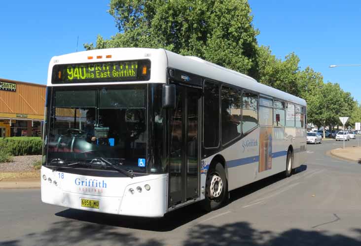 Griffith Buslines Mercedes O500LE Bustech VST 18